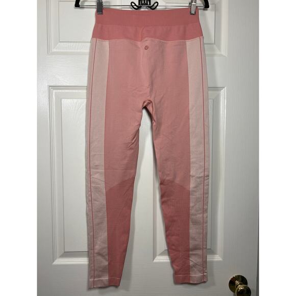 Lululemon Ebb to Train Tight Abstract Leggings High Waist 8 Lounge Stretch Gym - Picture 3 of 8